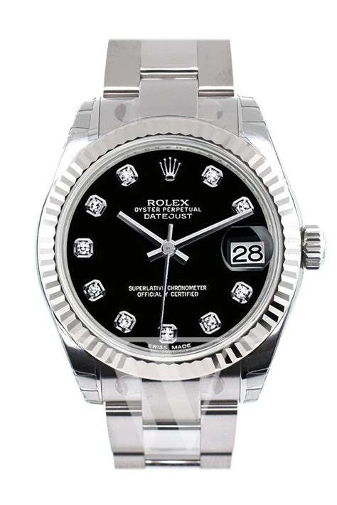 Rolex Datejust 31 178274 Datejust 31 mm Fluted Bezel Black